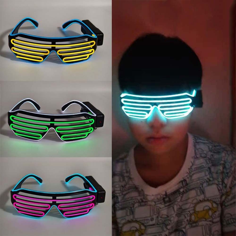 Glow In The Dark Party Glasses - Óculos LED Sem Fio Brilhantes, Óculos