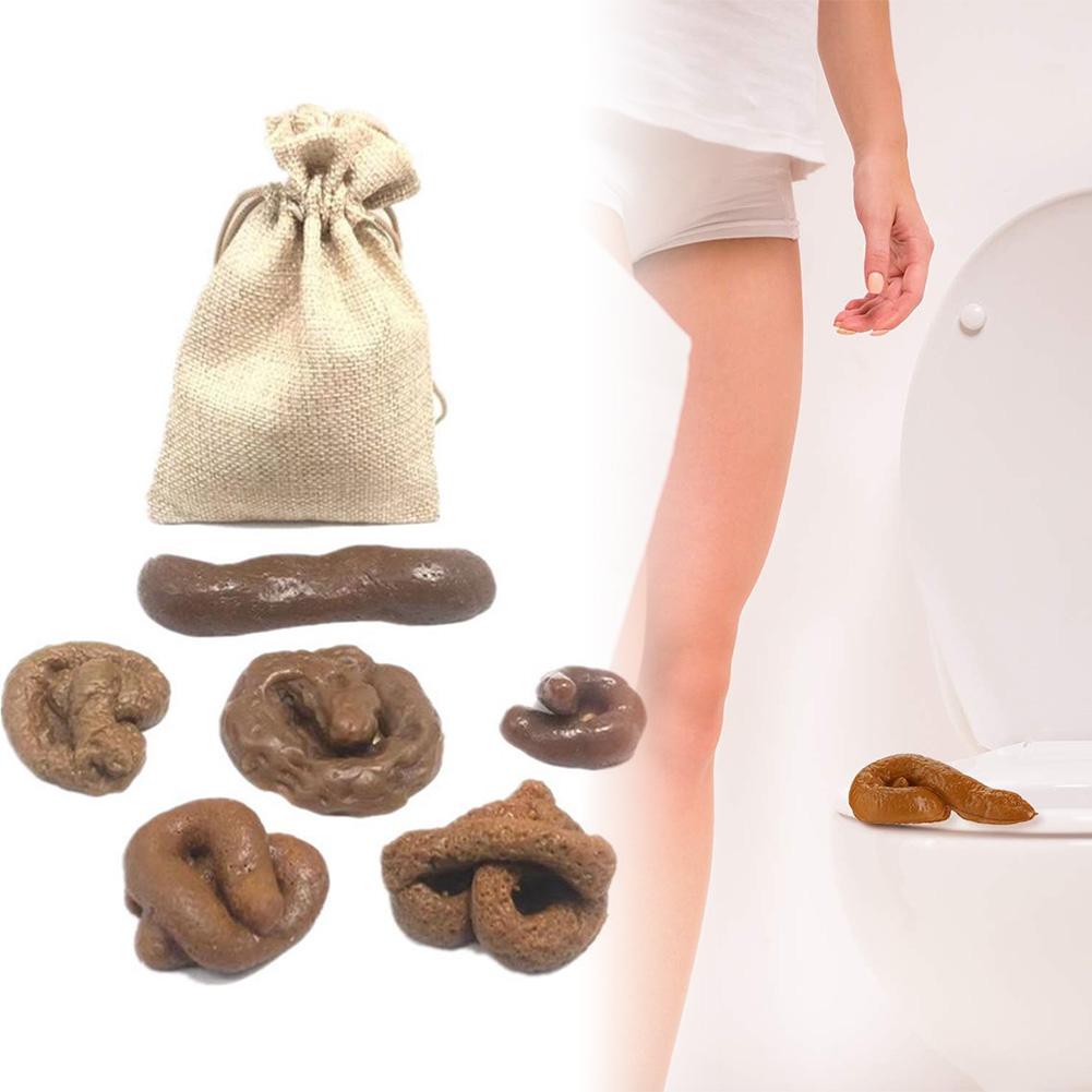 Fake Poop Gag Gift - 6 pçs/set cocô brincadeira brinquedo diferentes