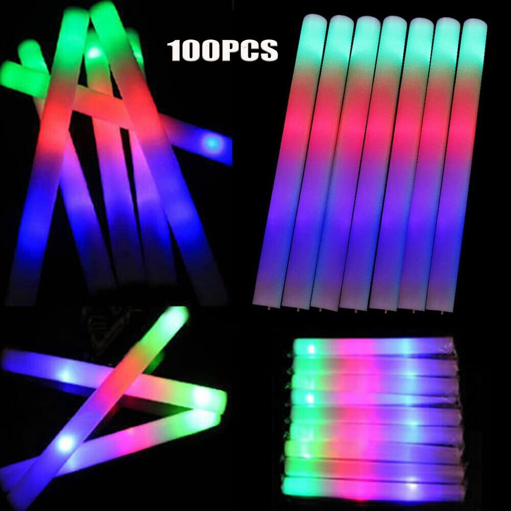 Flashing Led Foam Sticks Party - Bastões de espuma com luz LED,