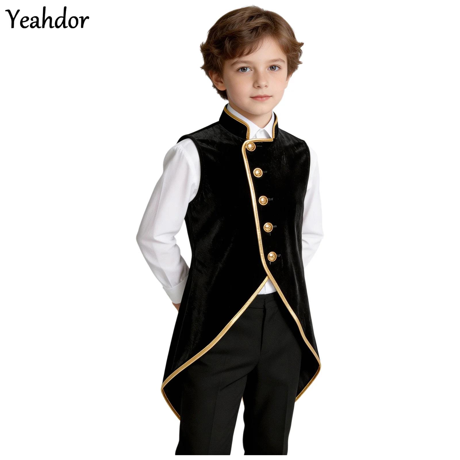 Costumes - Jaqueta de Casaco de Veludo Gótico