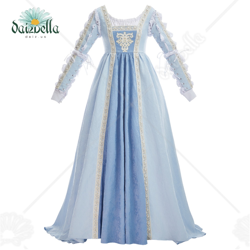 Medieval Renaissance Dress Women - Vestido Medieval Feminino DAIZBELLA com Mangas