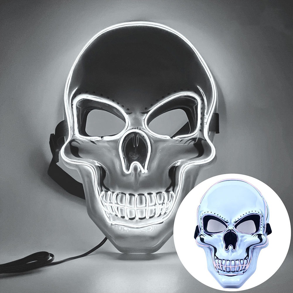Led Purge Mask Halloween - Moda horror halloween crânio máscara halloween