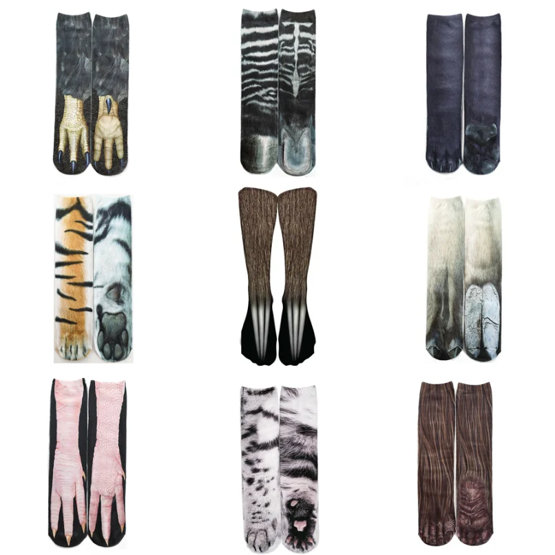 Funny Chicken Leg Socks - Meias fofas com estampa 3d, engraçadas,