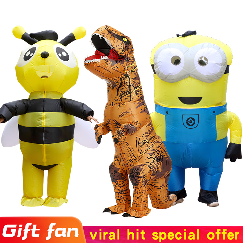 Inflatable Dinosaur Costume Adult - Fantasia Inflável de Rato para Homens