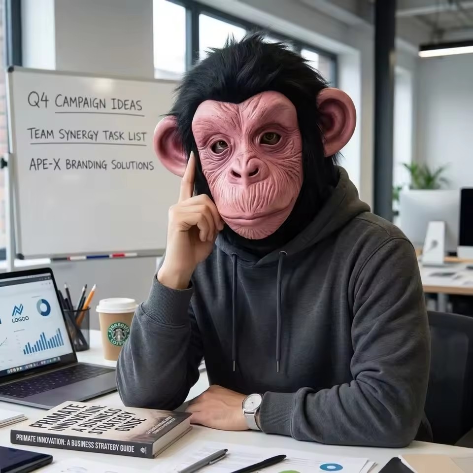 Led Purge Mask Halloween - Máscara de Macaco de Látex Realista