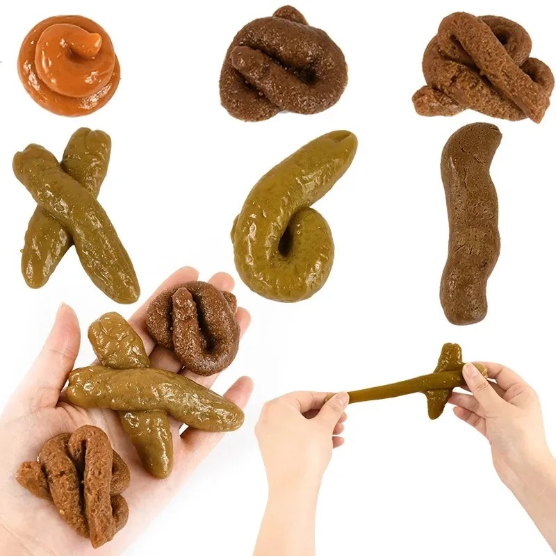 Fake Poop Gag Gift - Cocô Falso Realista de Plástico Macio