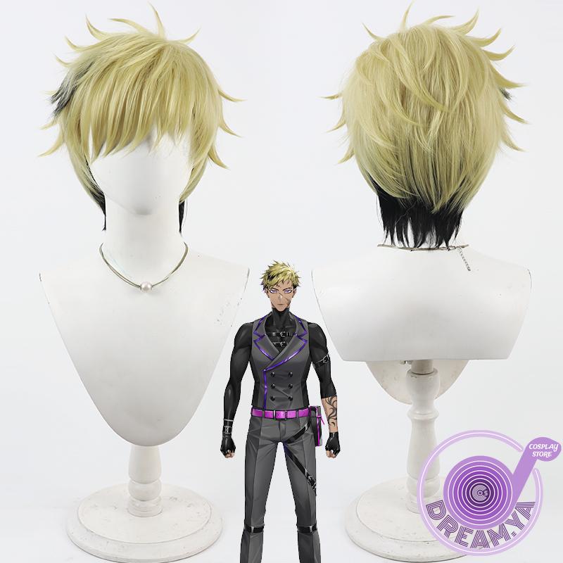 Anime Cosplay Wig Heat Resistant - Vantacrow bringer peruca cosplay vtuber amarelo