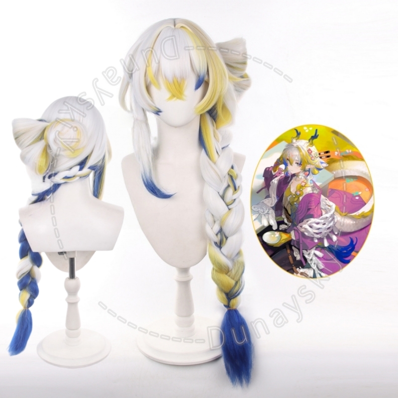 Peruca Cosplay Arknights Shu E - Anime Cosplay Wig Heat Resistant avaliação e preço