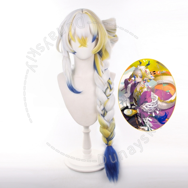 Peruca Cosplay Arknights Shu E - Anime Cosplay Wig Heat Resistant avaliação e preço