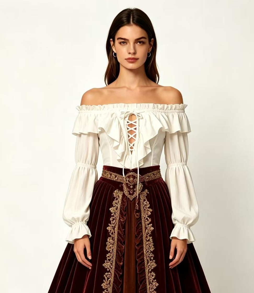 Blusa de Pirata Feminina, Traj - Costumes avaliação e preço