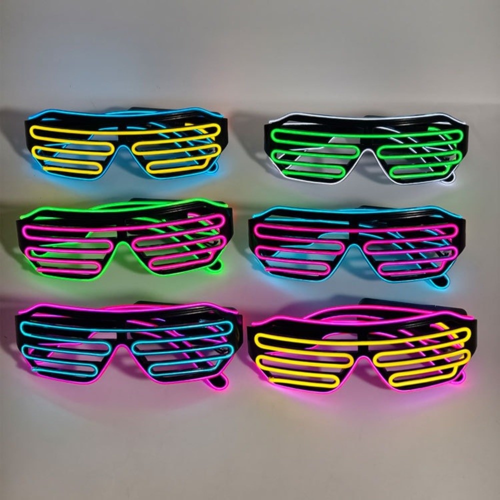 Óculos LED Sem Fio Brilhantes, - Glow In The Dark Party Glasses avaliação e preço
