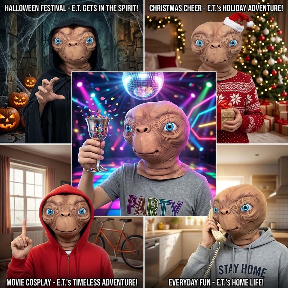 Máscara de Látex Realista de A - Latex Alien Mask Realistic avaliação e preço