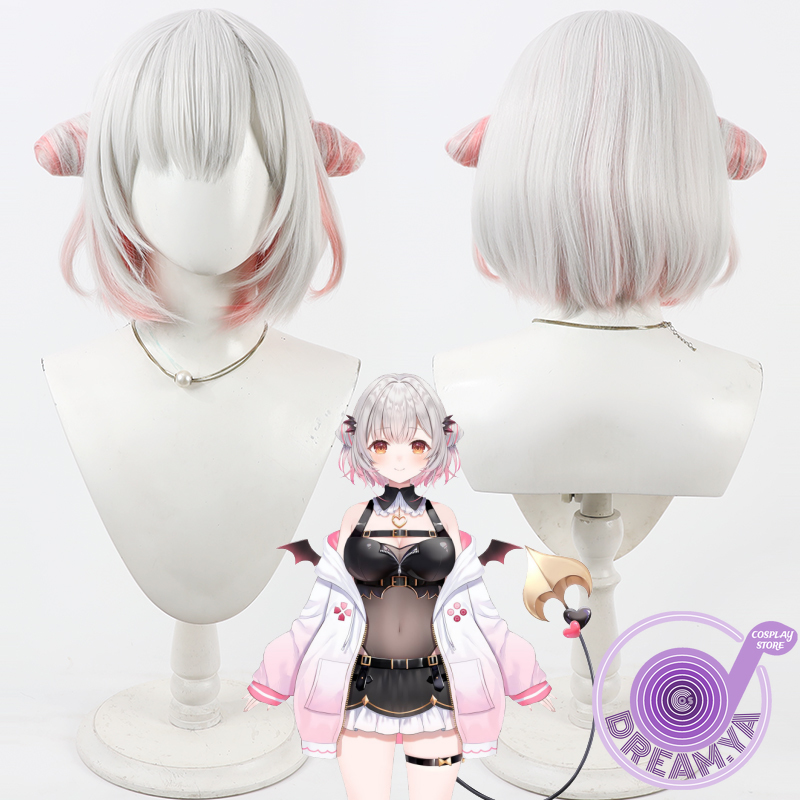 Suou patra peruca cosplay vtub - Anime Cosplay Wig Heat Resistant avaliação e preço