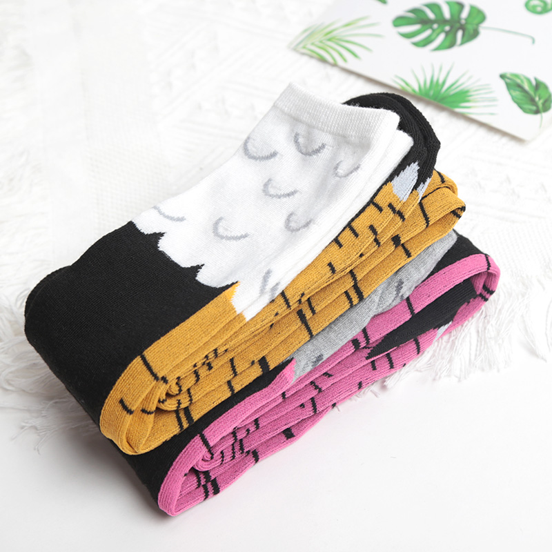 1 par feminino impressão joelh - Funny Chicken Leg Socks avaliação e preço