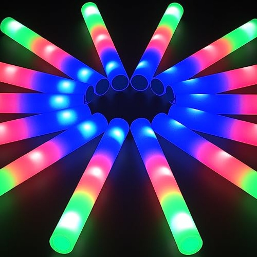 Pacote de Bastões de Espuma qu - Flashing Led Foam Sticks Party avaliação e preço
