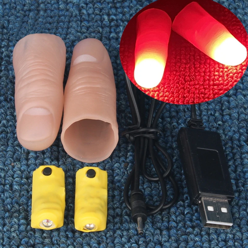 Conjunto de par de luz profiss - Thumb Tip Magic Trick Set avaliação e preço