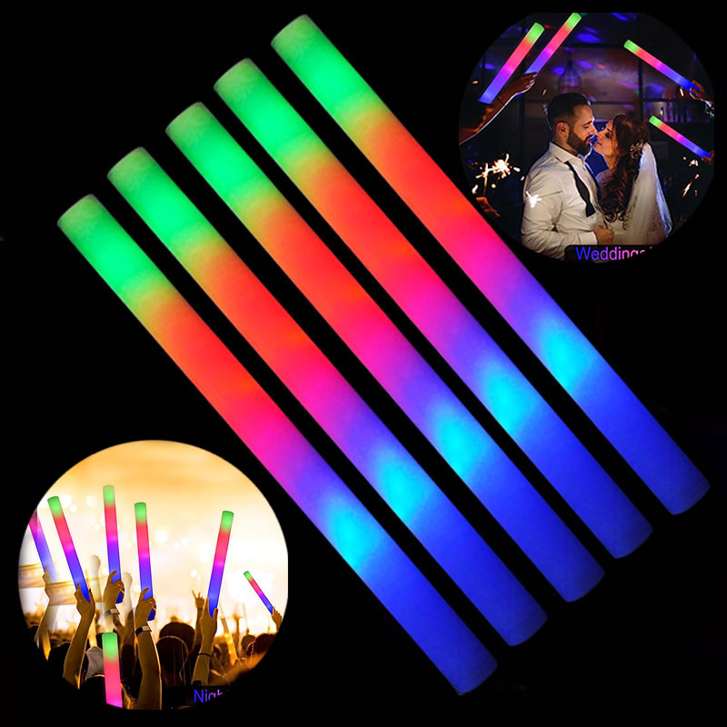30/60 pçs led brilho espuma va - Flashing Led Foam Sticks Party avaliação e preço