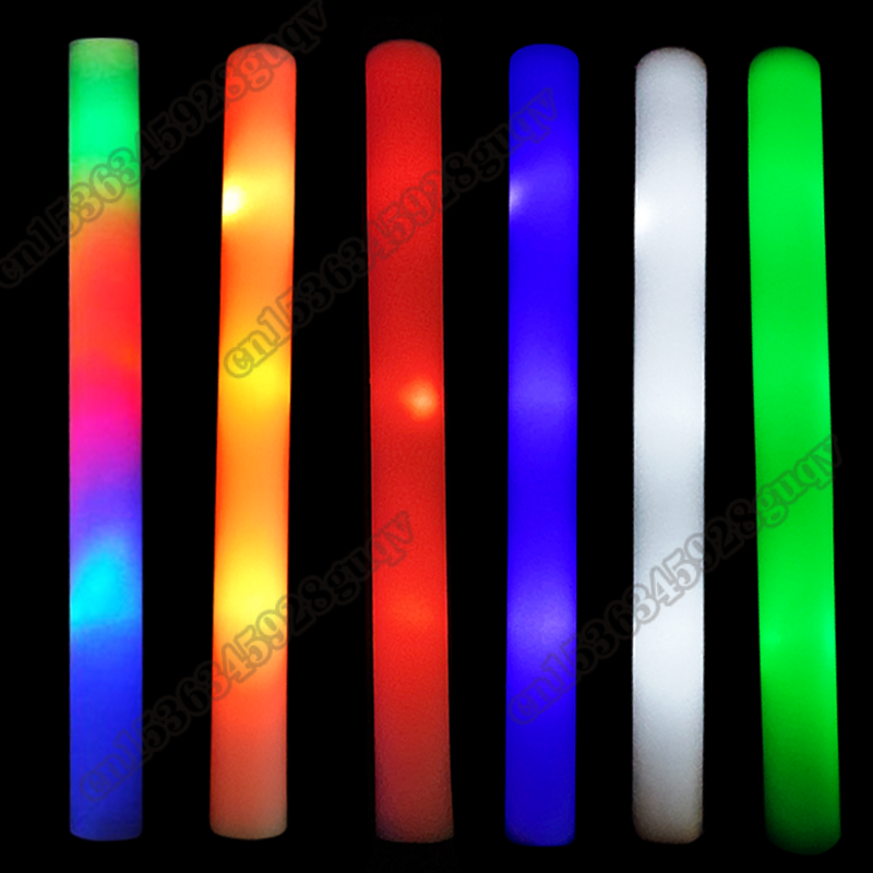 30/60 pçs led brilho espuma va - Flashing Led Foam Sticks Party avaliação e preço
