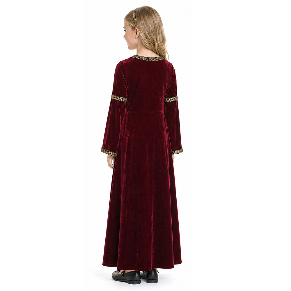 Vestido de Veludo Estilo Renas - Medieval Renaissance Dress Women avaliação e preço