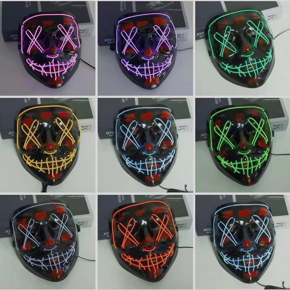 Máscaras de halloween para hom - Led Purge Mask Halloween avaliação e preço