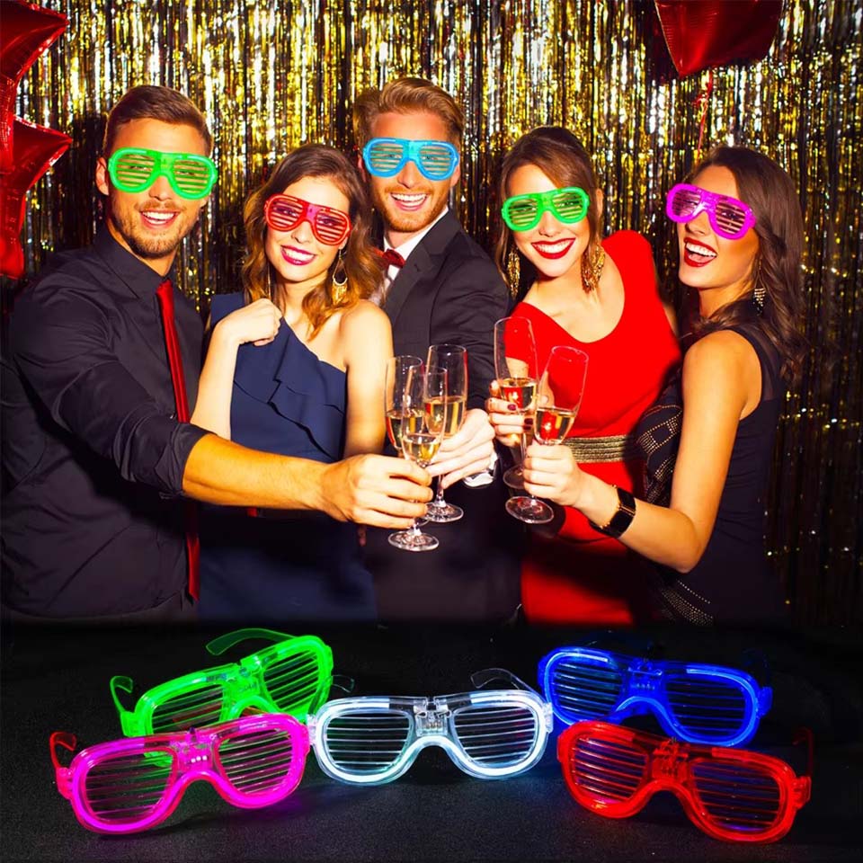 Óculos de LED que brilham no e - Glow In The Dark Party Glasses avaliação e preço