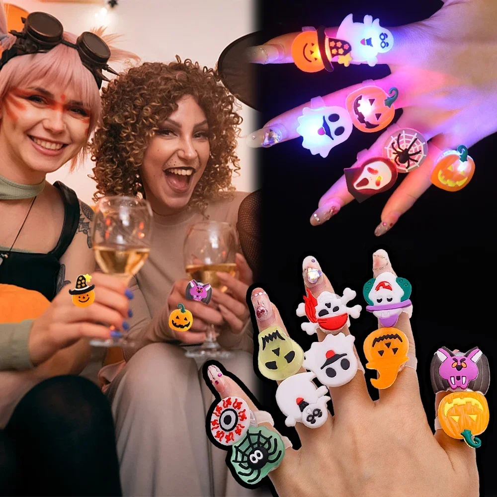 Anéis luminosos de Halloween p - Glow In The Dark Party Glasses avaliação e preço