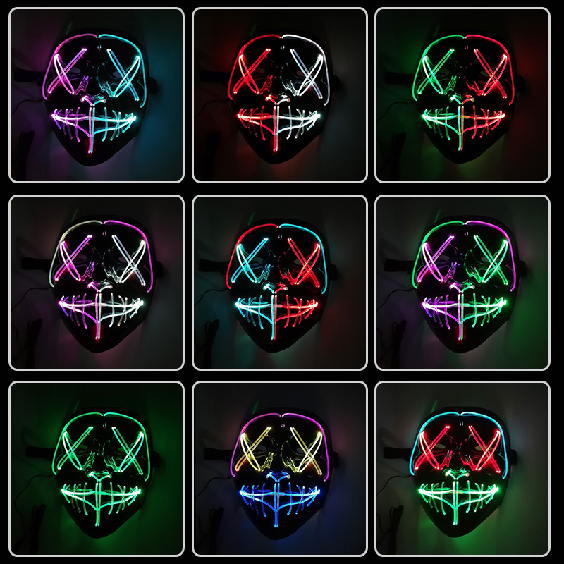 Máscara LED com Controle por G - Led Purge Mask Halloween avaliação e preço