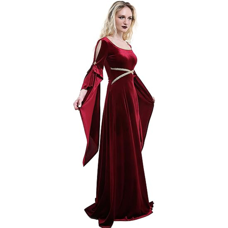 Vestido medieval feminino rain - Medieval Renaissance Dress Women avaliação e preço