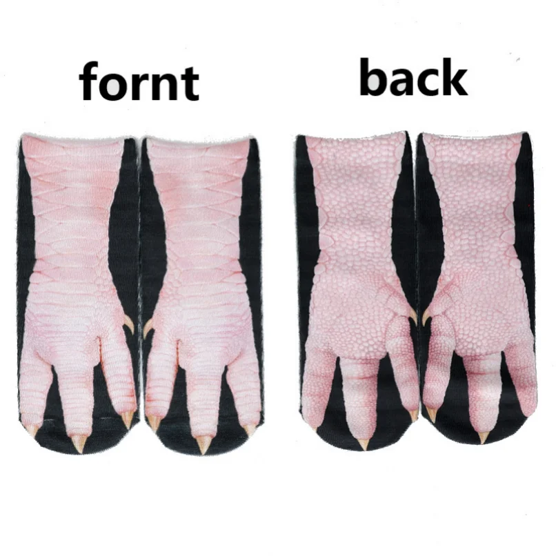 Meias fofas com estampa 3d, en - Funny Chicken Leg Socks avaliação e preço