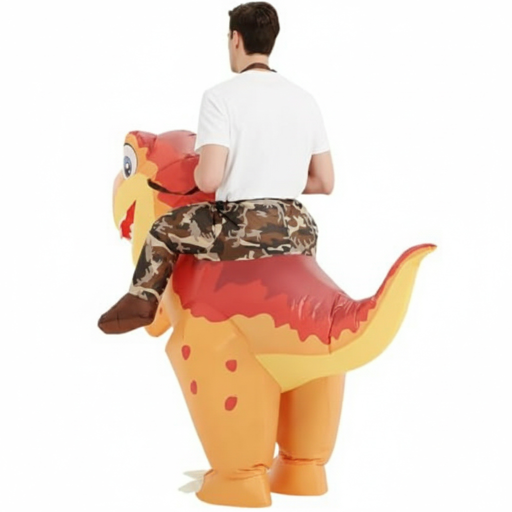 Fantasia Inflável de Dinossaur - Inflatable Dinosaur Costume Adult avaliação e preço