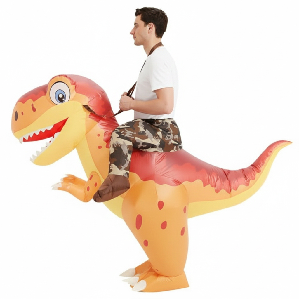 Fantasia Inflável de Dinossaur - Inflatable Dinosaur Costume Adult avaliação e preço