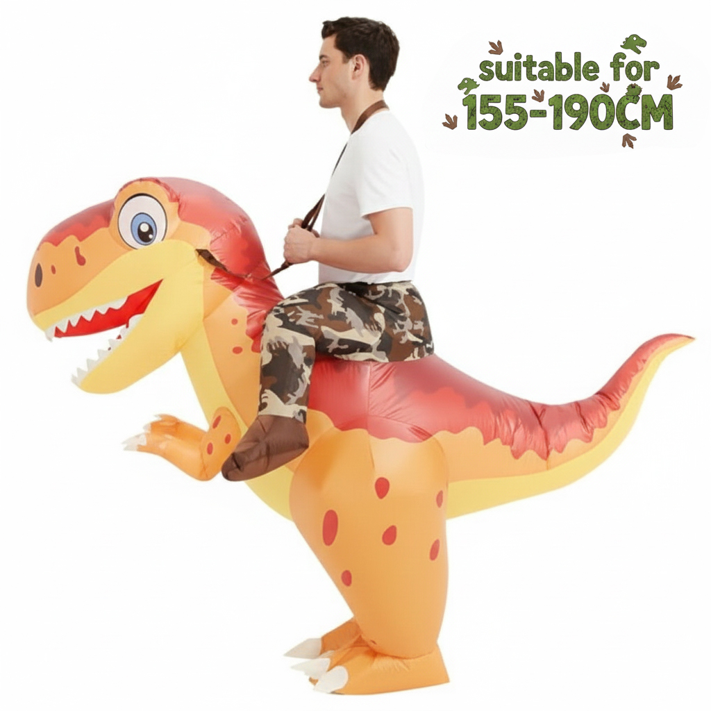 Fantasia Inflável de Dinossaur - Inflatable Dinosaur Costume Adult avaliação e preço