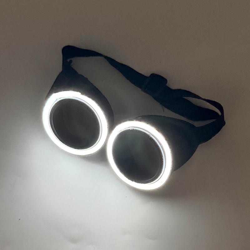 Óculos luminosos LED redondos  - Glow In The Dark Party Glasses avaliação e preço