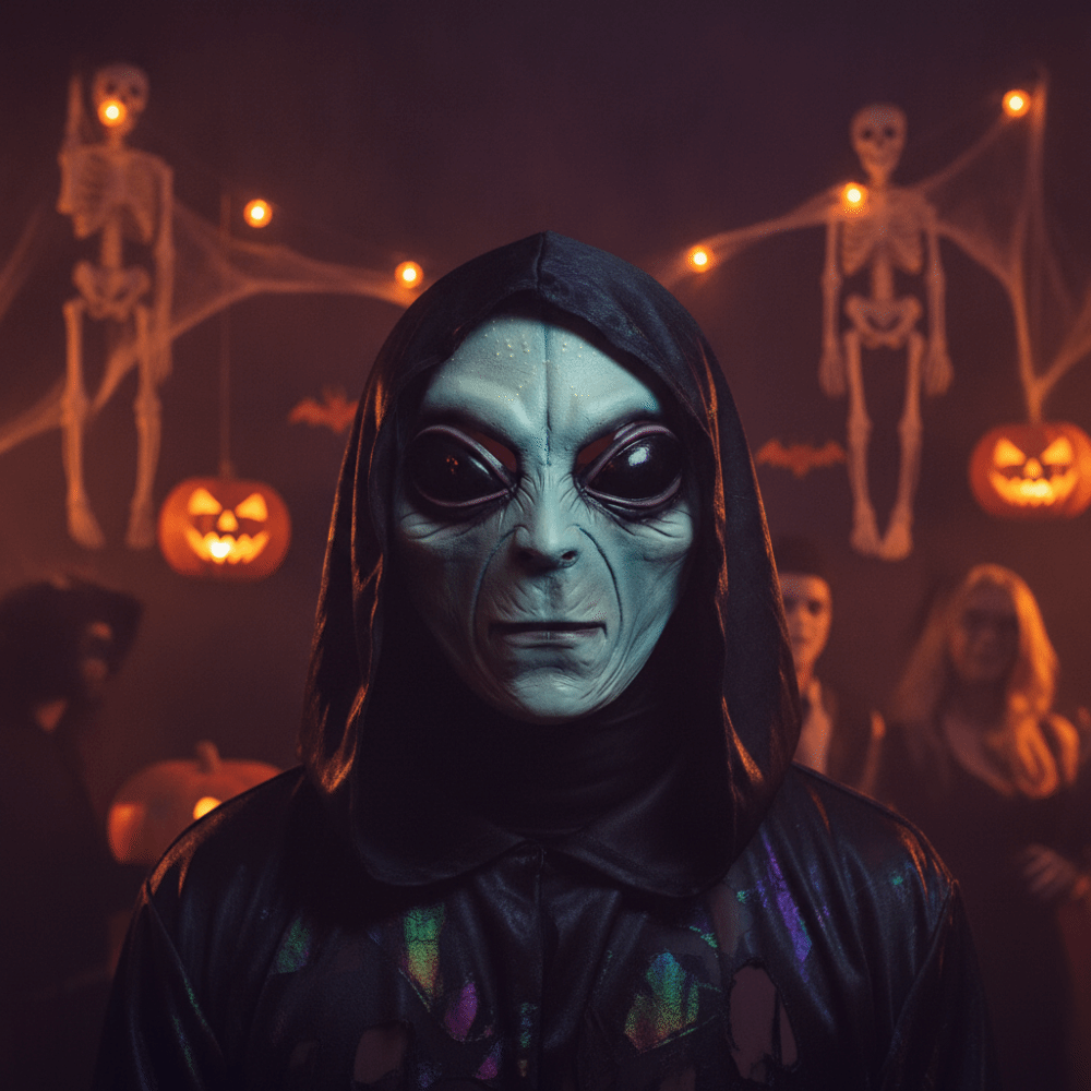 Máscara Alienígena de Látex, M - Latex Alien Mask Realistic avaliação e preço