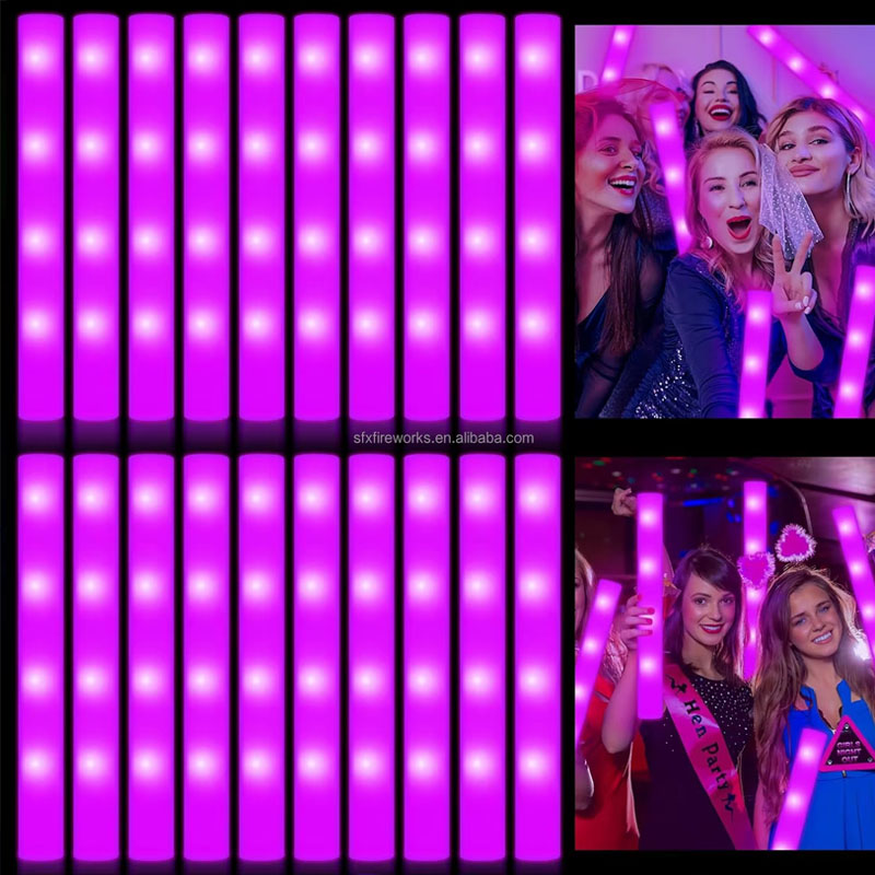 20 Bastões de Espuma Luminosos - Flashing Led Foam Sticks Party avaliação e preço