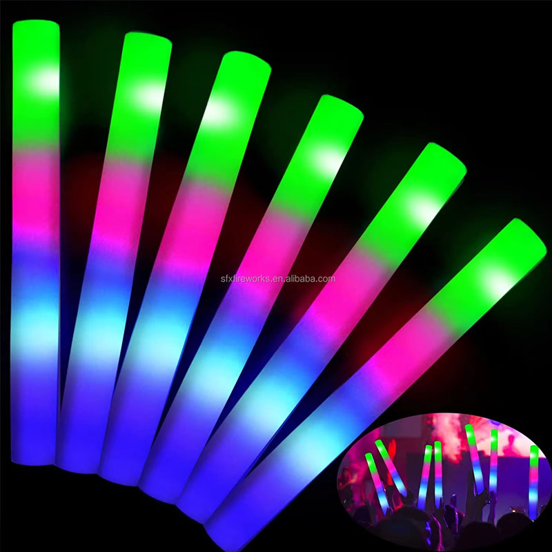 20 Bastões de Espuma Luminosos - Flashing Led Foam Sticks Party avaliação e preço