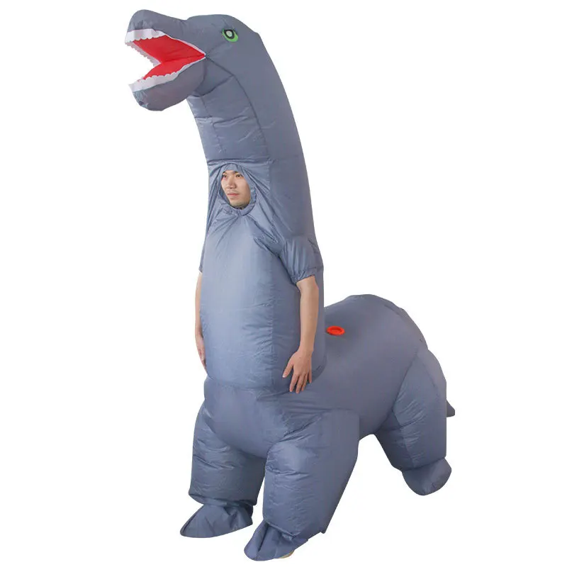 2024 novo traje de dinossauro  - Inflatable Dinosaur Costume Adult avaliação e preço