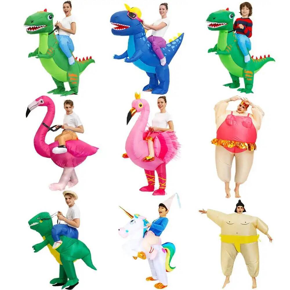 Fantasias de Festa em Destaque - Inflatable Dinosaur Costume Adult avaliação e preço