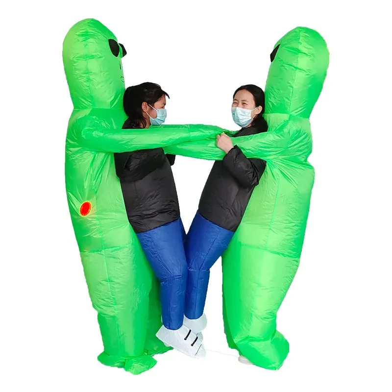 E monstro inflável cary verde  - Inflatable Dinosaur Costume Adult avaliação e preço