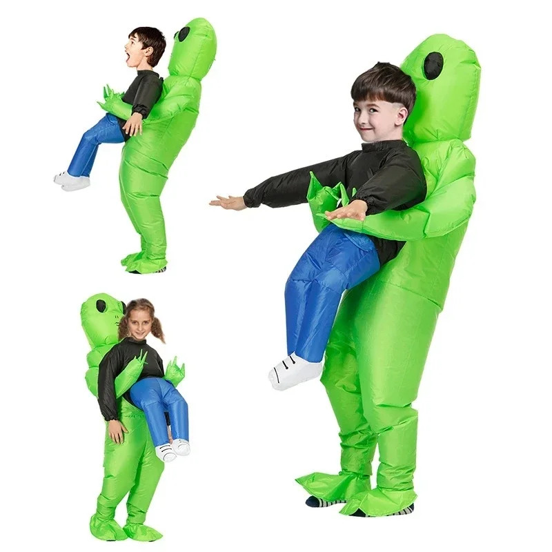 E monstro inflável cary verde  - Inflatable Dinosaur Costume Adult avaliação e preço