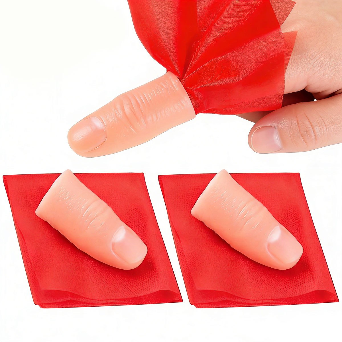 Conjunto de 3 Peças: Lenço Mág - Thumb Tip Magic Trick Set avaliação e preço