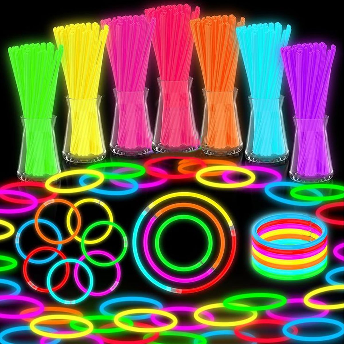Conjunto de 15/35 Peças de Bas - Glow In The Dark Party Glasses avaliação e preço