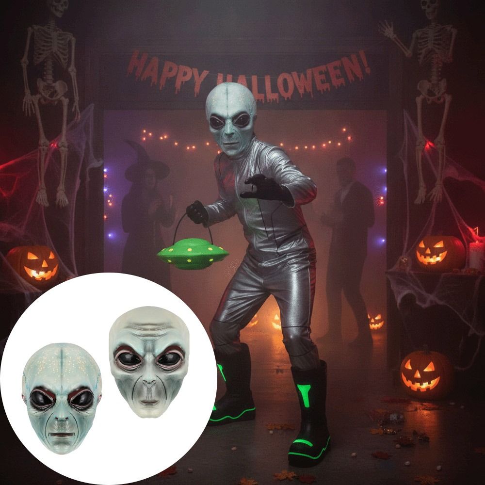 Máscara Alienígena de Látex Ve - Latex Alien Mask Realistic avaliação e preço