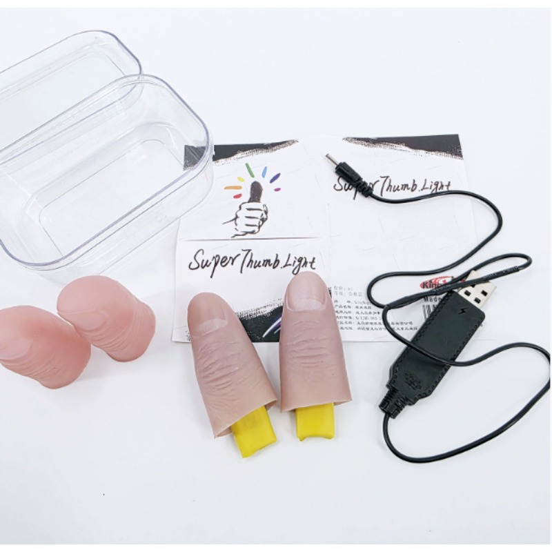 Conjunto de par de luz de 7 co - Thumb Tip Magic Trick Set avaliação e preço