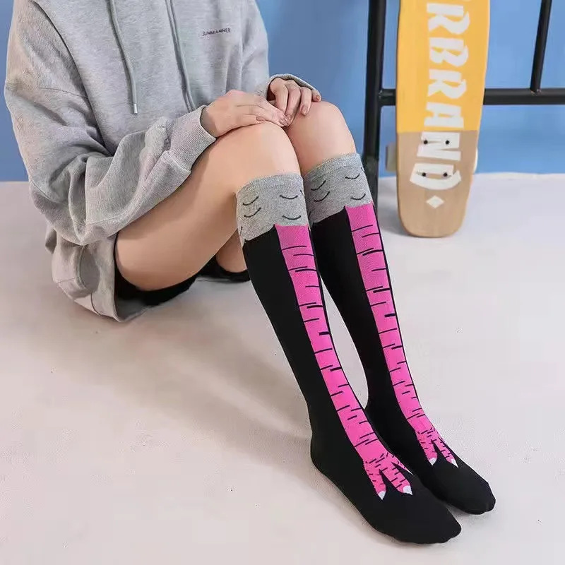 1/2/3 pçs engraçado pata de fr - Funny Chicken Leg Socks avaliação e preço