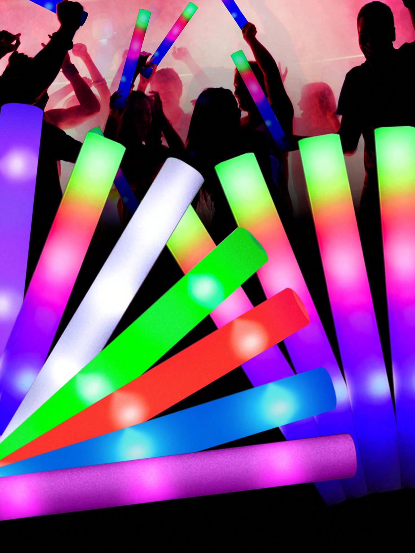 LED Foam Glow Sticks, Cheer Tu - Flashing Led Foam Sticks Party avaliação e preço