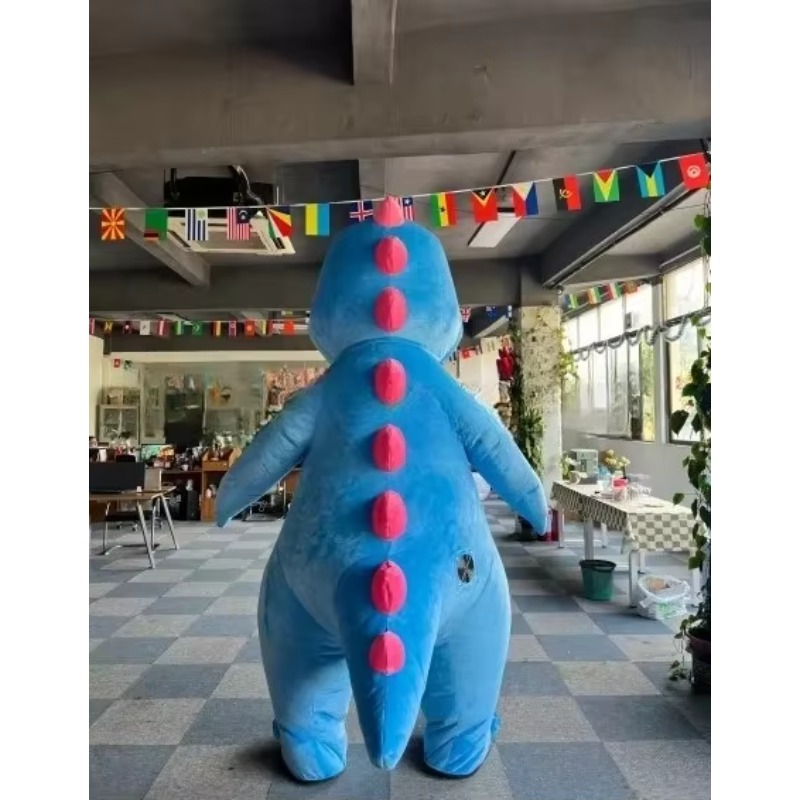 Fantasia Inflável de Dragão Az - Inflatable Dinosaur Costume Adult avaliação e preço