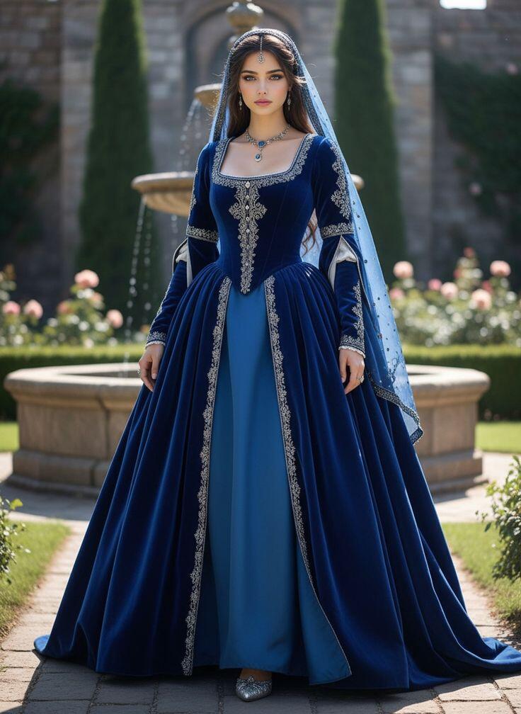 Medieval tudor real renascenti - Medieval Renaissance Dress Women avaliação e preço