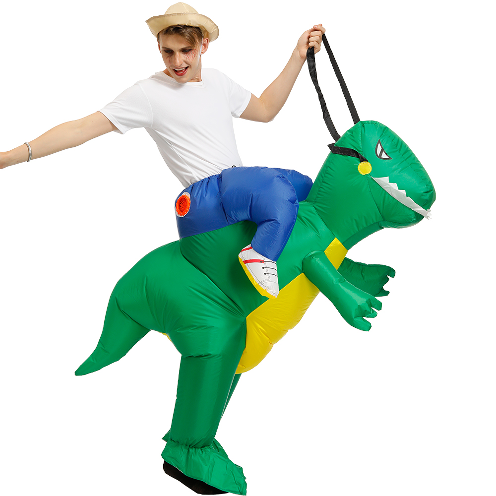 Fantasia inflável de dinossaur - Inflatable Dinosaur Costume Adult avaliação e preço