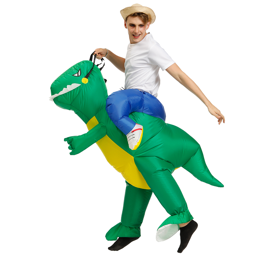 Fantasia inflável de dinossaur - Inflatable Dinosaur Costume Adult avaliação e preço